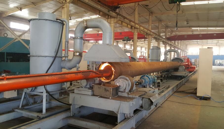 steel pipe internal grinding machine to do rust removal
